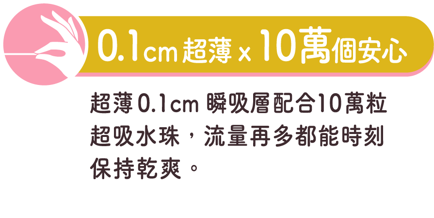 0.1cm超薄 × 10萬個安心